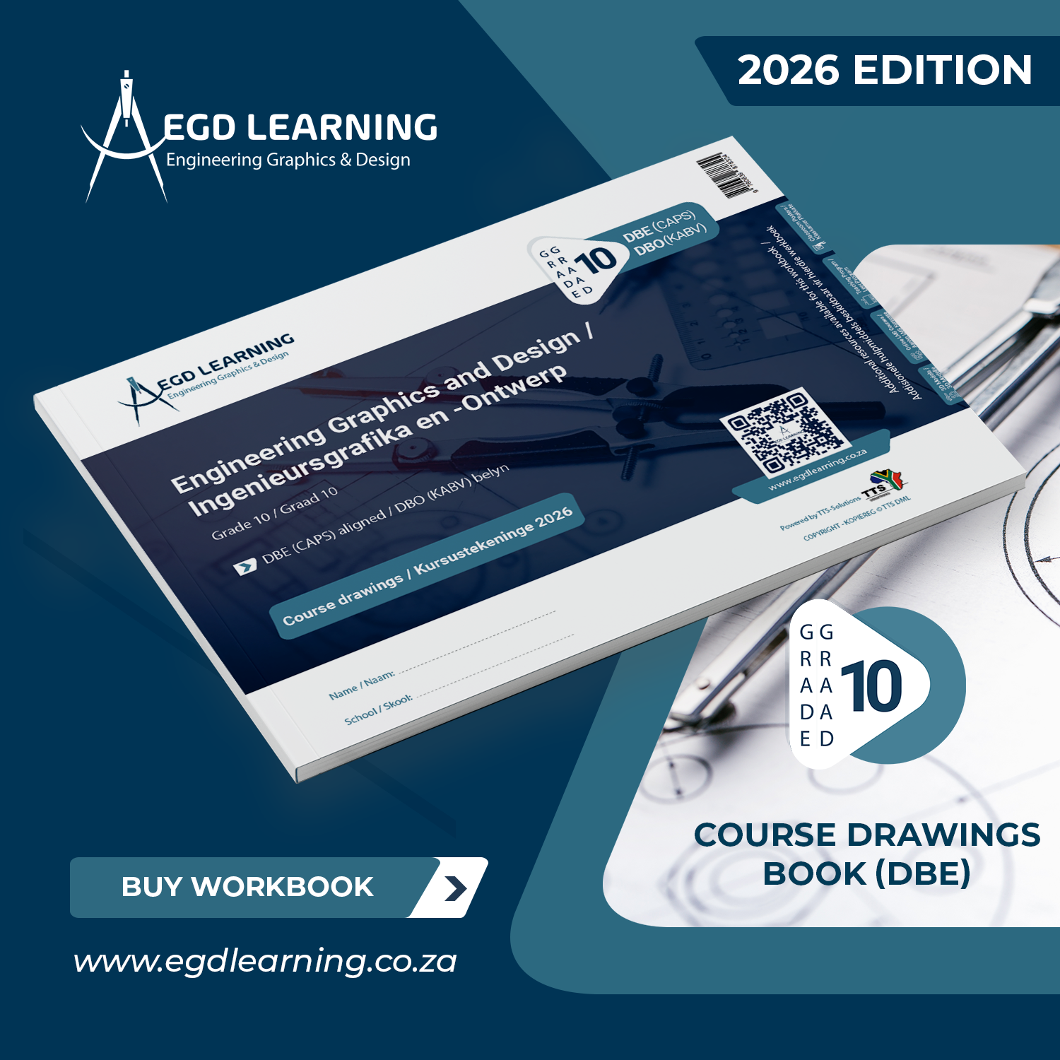 EGD Learning - Course Drawings Book (DBE) 2026 - Grade 10