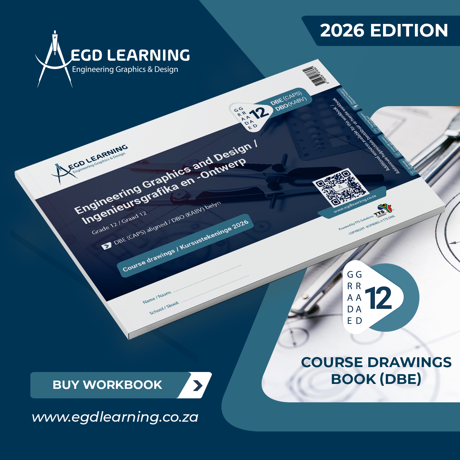 EGD Learning - Course Drawings Book (DBE) 2026 - Grade 12