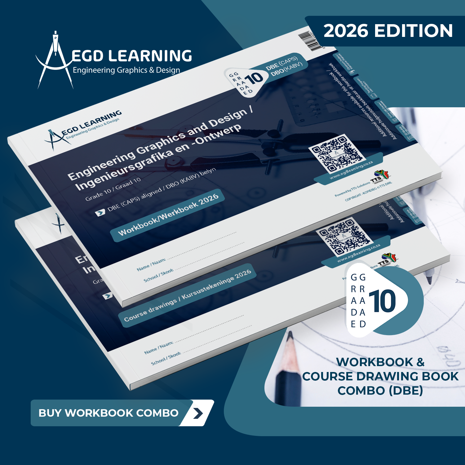 EGD Learning - Workbooks & CD Combos (DBE) 2026 - Grade 10