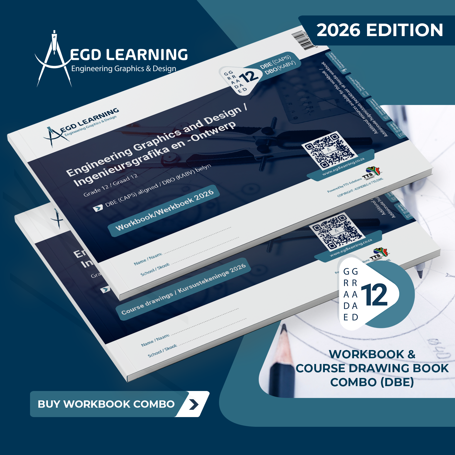 EGD Learning - Workbooks & CD Combos (DBE) 2026 - Grade 12