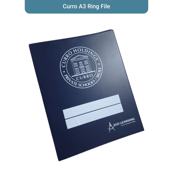 Curro A3 Ring File - PSD Template