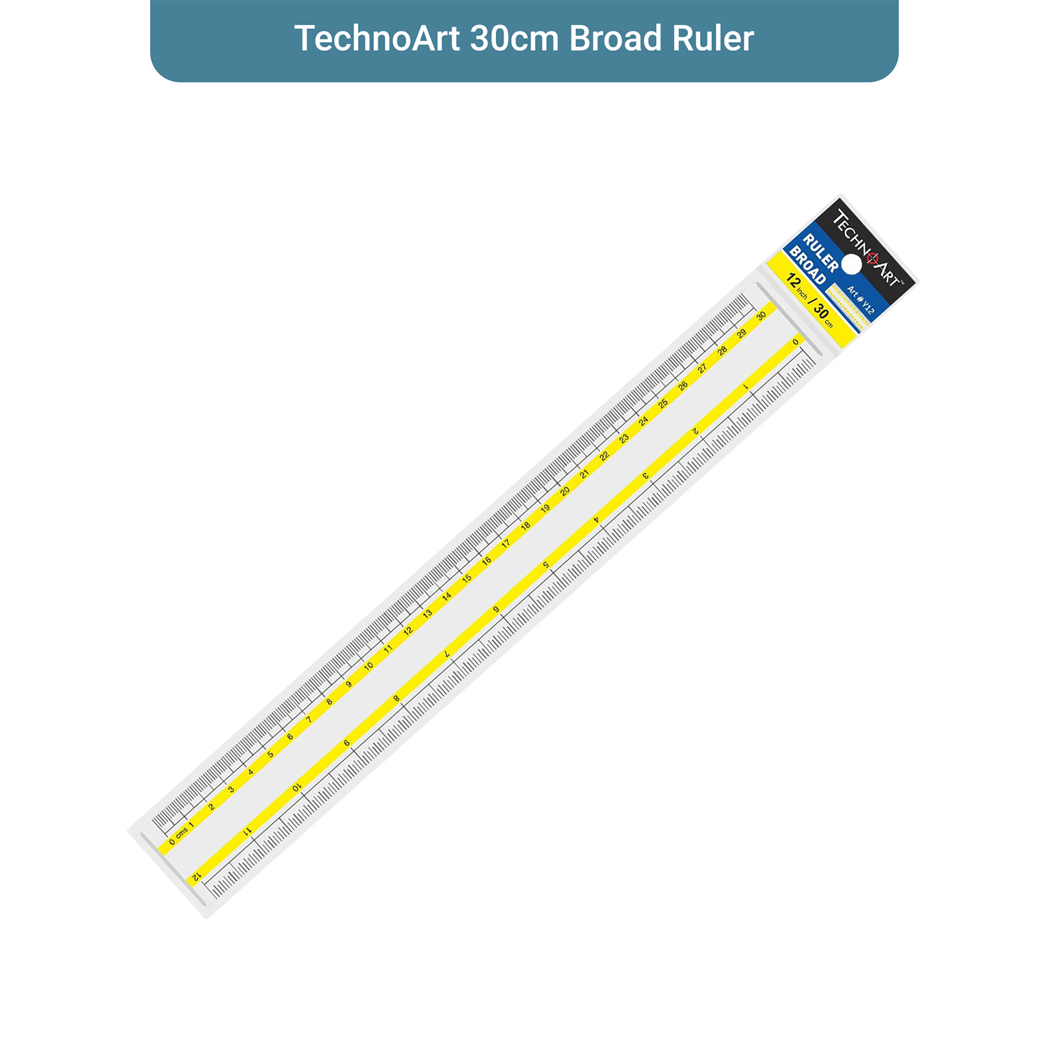 TechnoArt 30cm Broad Ruler (DE-015)