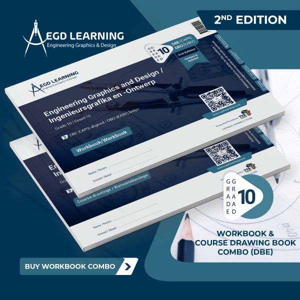EGD Grade 10 Workbook & Course Drawings Book Combo (DBE/CAPS) - 2nd Edition