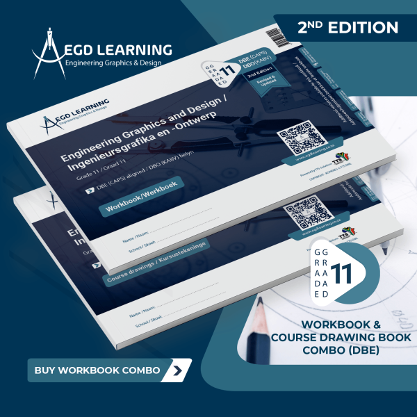 EGD Grade 11 Workbook & Course Drawings Book Combo (DBE/CAPS) - 2nd Edition