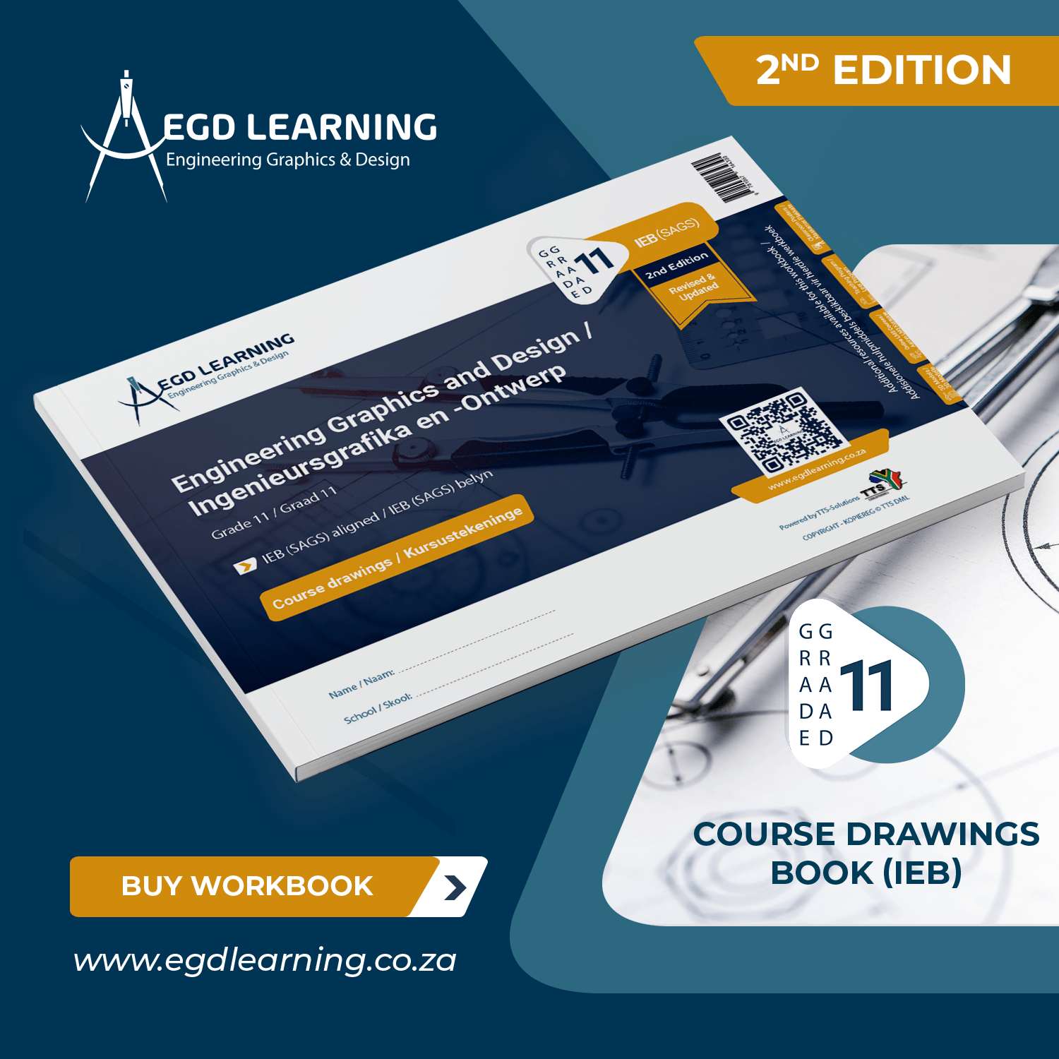 EGD Grade 11 Course Drawings Book (IEB/SAGS) - 2nd Edition
