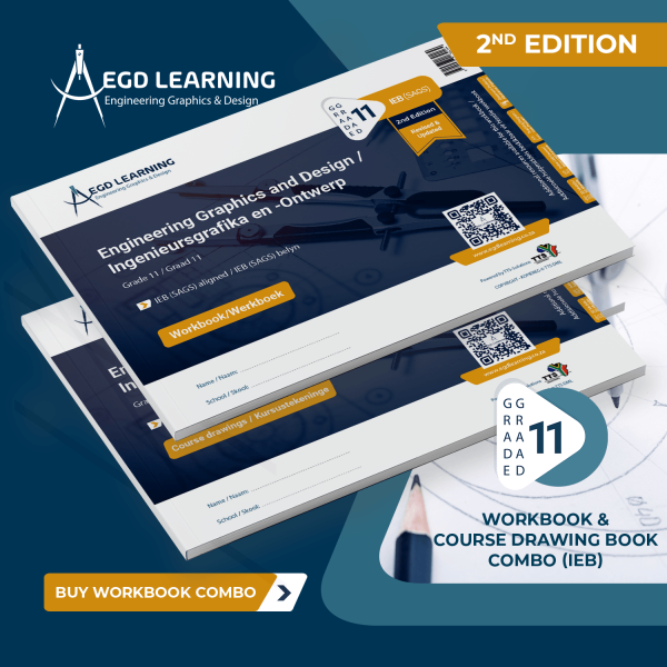 EGD Grade 11 Workbook & Course Drawings Book Combo (IEB/SAGS) - 2nd Edition