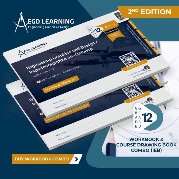 EGD Grade 12 Workbook & Course Drawings Book Combo (IEB/SAGS) - 2nd Edition